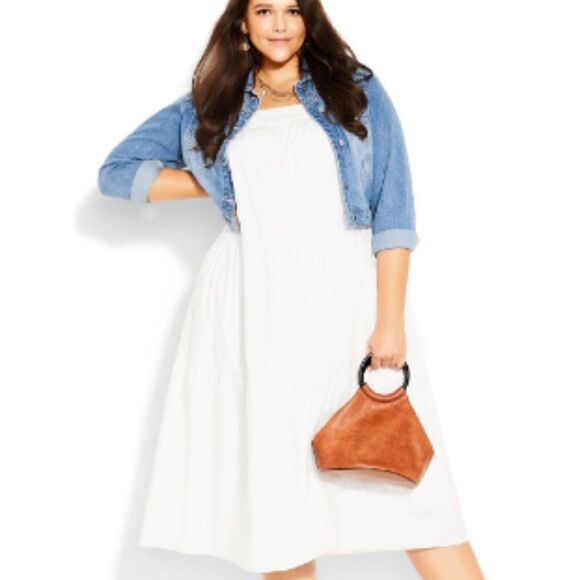 NWT CITY CHIC In Tiers Maxi Dress size 24 - Picture 2 of 6